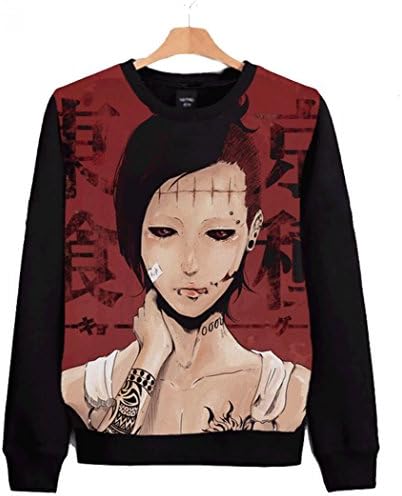 Tokyo Ghoul Direct Print Sweatshirts UT (L (US M), Black)