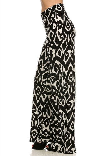 Women's High Waist Slinky Stretchy Palazzo Pants