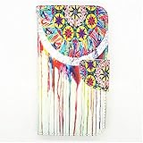 Yakamoz Mural Wall Painting Leather Flip Wallet Card Slots Stand Case for Nokia Lumia 630/ 635 (Not Fit for Smooth Back Cover Version) with Free Screen Protector & Stylus Pen