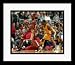 LeBron James and Kobe Bryant Cleveland Cavaliers Los Angels Lakers NBA Match Up Framed 8 x 10 P
