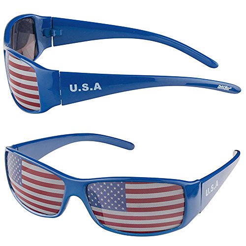 Taffstyle® Fanartikel Sonnenbrille Fan Brille zur Fussball Weltmeisterschaft WM & EM Europameisterschaft 2016 Länder Flagge Style – USA