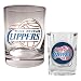 Los Angeles Clippers NBA Rocks Glass & Square Shot Glass Set - Primary Logo by Great American Products