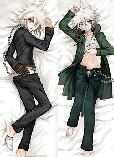 Whocos Dangan Ronpa Komaeda Nagito Naegi Makoto Logo Pillow Case Cosplay