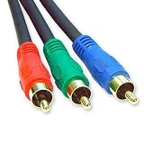 Component Video Cable 3x RCA Gold HDTV RGB YPbPr 25 feet 25ft