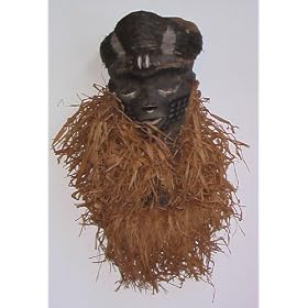 Pende Mask with Raffia, African Art - Tribal Art by the Art Association