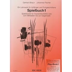 Spielbuch 1: Ein Lehrwerk f�r Anf�nger und Fortgeschrittene: Spielst�cke f�r Sopranblockfl�te solo vom Mittelalter bis zur Gegenwart