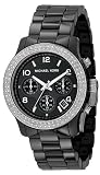 51Mqc9R70lL. SL160  Michael Kors Womens MK5190 Black Ceramic Runway Glitz Watch