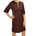 Womens BCBG Maxazria 1/2 sleeve sexy one piece dress