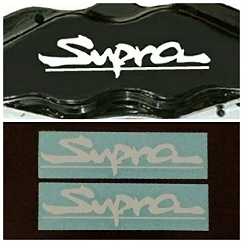 Toyota Supra Brake Caliper HIGH TEMP Decal Sticker Set of 2 (White)