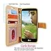 LG K7 Case/LG Tribute 5 Case, Cellularvilla [Slim Fit] [Stand Feature] Premium Pu Leather Wallet Case [Card Slots] [Wristlet] Book Style Flip Cover for LG K7 / Tribute 5 (Golden Bling)