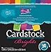Darice GX-3000-04 30-Pack Core'dinations Core Cardstock Paper Sheets, Brights, 12 by 12-Inch