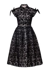 Cotton/Polyester Lace Spring Summer Cap Sleeves  Dress