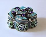 Blue Quizzical Rose Jewelry Box