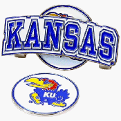 Kansas Jayhawks Hat Clip Golf Ball Marker