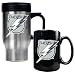 Tampa Bay Lightning NHL Stainless Steel Travel Mug & Black Ceramic Mug Set - Primary Logo by Great American Products