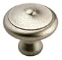 Amerock BP24019-AN Galleria Signature Knob, 40 mm Diameter, Antique Nickel