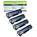 greencycle 4 Pack Compatible Toner Cartridge Replacement for Canon 126 CRG-126 CRG126 3483B001 Black for use in ImageClass LBP6200d, and LBP6230dw Wireless Laser Printers