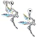 Aurora Cubic Zirconia Fairy Clip Earrings