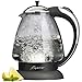 Capresso 259 H2O Plus Glass Water Kettle, Polished Chrome