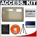 Olympus Stealth Gray Silicon Skin + Spare Li-50B Replacement Battery - Accessory Kit for Stylus 1030SW Waterproof Digital Camera
