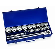 JH Williams 33901 21-Piece 3/4-Inch Drive Socket Lok Tool Set