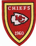 Vintage 1980s Kansas City Chiefs Crest Logo 5" Patch Est 1960 AFL (sew on)