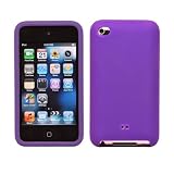 TeckNet Silicone Case and Screen Protector for iPod Touch 4 - Purple