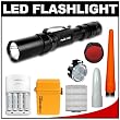 Fenix LD20 Waterproof LED Torch Flashlight + Fenix Accessory Kit + Sanyo Eneloop Power Kit