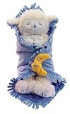 11" Plush Praying Lambs Blanket Babies With Sound Prays "Now I Lay Me Down To Sleep"