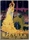 IMAGE OF 1933 Sevilla Fiesta Wooden Sign, 20