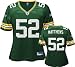 Clay Matthews Jr. Green Reebok NFL Replica Green Bay Packers Women's Jersey