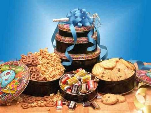 Birthday Treats Gourmet Gift Tower