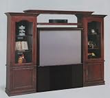 Review AtHomeMart  / 18th Century Solid Hardwoods Cherry Finish Deluxe Entertainment Center
