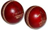GM Super County Cricket Ball, Red, Standard Size
