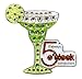 Navika It's Always Five O'clock Somewhere Swarovski Crystal and Glitz Ball Marker with Hat Clip