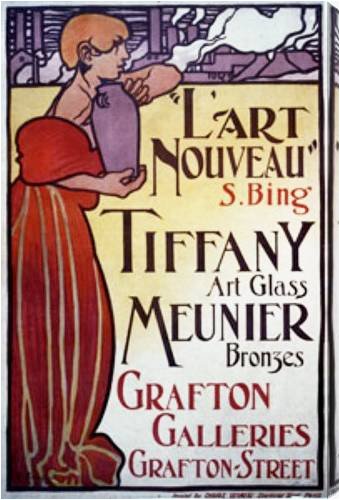 LArt Nouveau, Tiffany Art Glass AZV01273 metal artwork