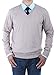 Luciano Natazzi Men's Pullover V-Neck Long Sleeve Sweater Cotton Relaxed Fit