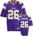 Antoine Winfield Jersey: Reebok Purple Replica #26 Minnesota Vikings Jersey - Medium