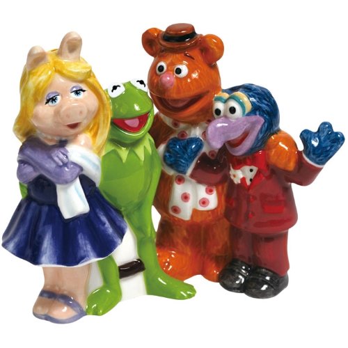 Westland Giftware The Muppets Gang Magnetic Ceramic Salt and Pepper Shaker Set, 4-Inch