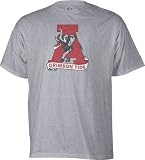 Alabama Crimson Tide Grey Distressed Mascot T-Shirt