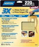 Norton 02616 3X Handy Aluminum-Oxide Sandpaper 220 Grit, 9-Inch x 11-Inch, 3-Pack [並行輸入品]