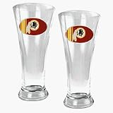 Washington Redskins 2 Piece 19 oz Pilsner Glass Set