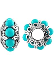 Storywheel® Turquoise Bead / Charm in 925 Sterling Silver