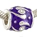 Pugster White Flower Green Murano Glass Beads (5 Pack )- Fit Pandora Charms (include Bracelet) image 1