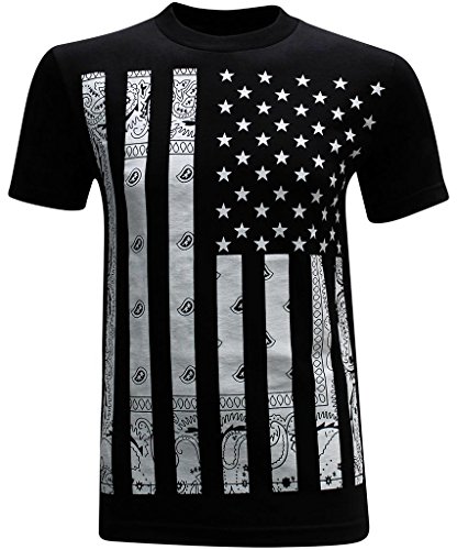 California Republic Bandana Flag White Men's T-Shirt - L