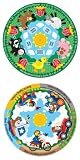 kids and infants educational toys item: Circular Floor Puzzle Bundle - Farm Friends and Vehicle Fun
