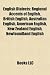 English Dialects: Regional Accents of English, British English, Australian English, American English, New Zealand English, Newfoundland English
