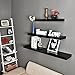 WELLAND® Chicago Floating Wall Shelves, 48 Inches, Black