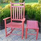 Adult Rocking Chair and Side Table in Sienna Red