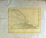 WALKER ANTIQUE MAP 1834 INDIA CHINESE TARTARY LAHORE